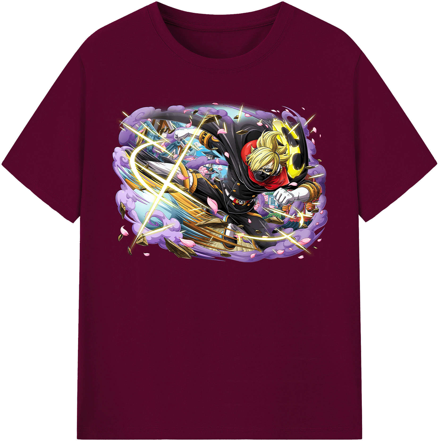 （画像用） ワンピース サンジ ONE PIECE Sanji レディースカジュアルプリントTシャツ（綿100％）